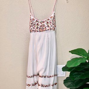 Chelsea & Violet embroidered white dress, size M
